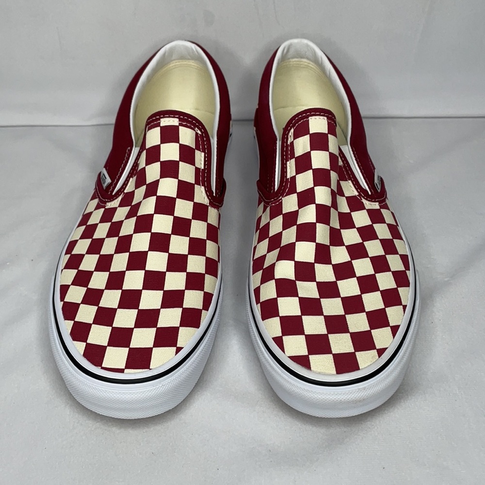 Vans checkerboard slip-on shoes-rumba red/white - Picture 2 of 6